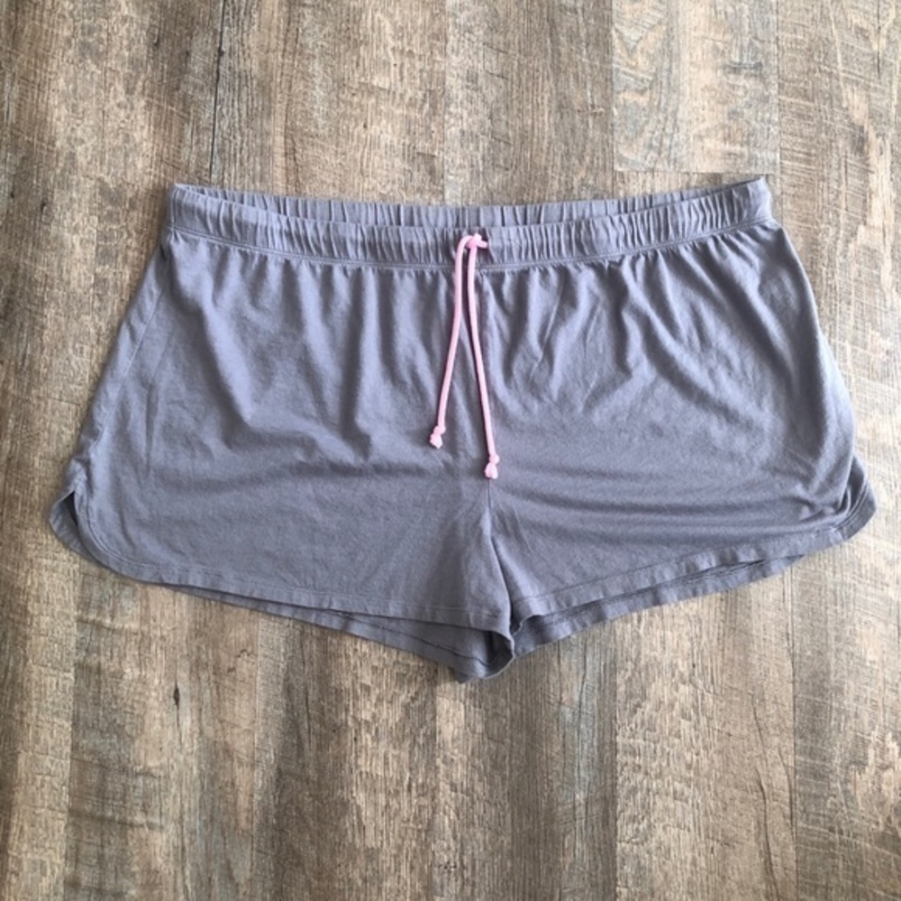 SECRET TREASURES GRAY SLEEP SHORTS SIZE 2X DRAWSTRING ELASTIC WAIST